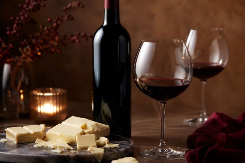crno vino i bela čokolada